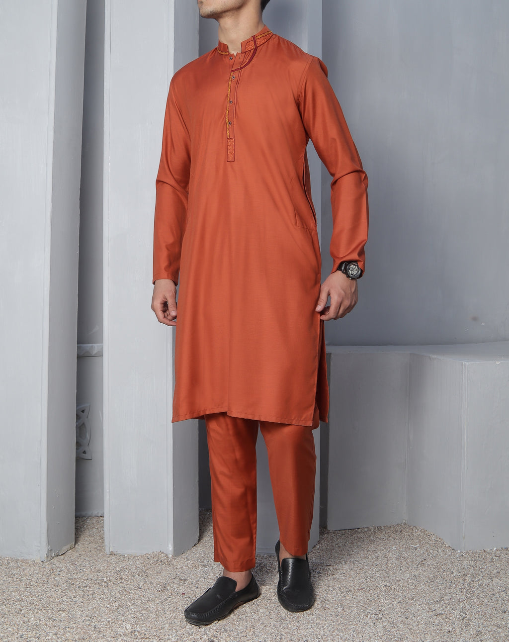 Orange Qameez Shalwar for Teens BQ-42501