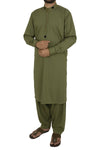Image of Men Men Shalwar Qameez in Green SKU: RQ-40203-Small-Green