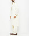 Cream Shalwar Qameez suit with detailed Applique Work. Product Code RQ-15089