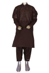 Brown Qameez Shalwar For Kids AQ-40706