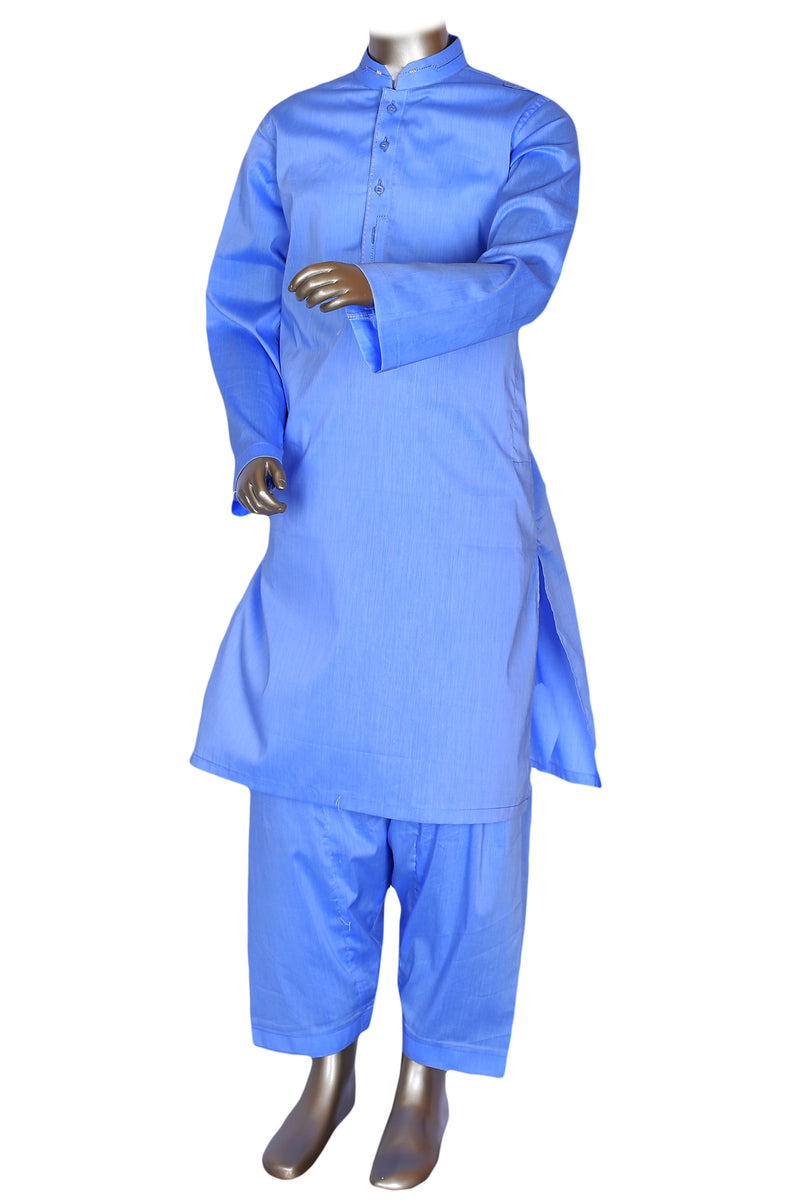 Sky Blue Qameez Shalwar For Kids AQ-40901