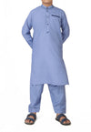 Sky Blue Qameez Shalwar for Kids AQ-42133