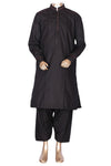 Black Qameez Shalwar For Kids AQ-40720