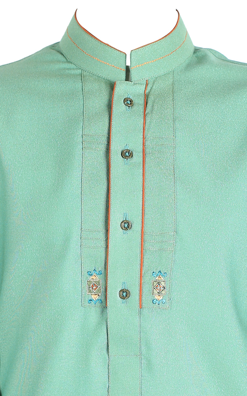 Olive Qameez Shalwar For Kids AQ-40703