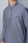 Denim Blue Qameez Shalwar for Teens BQ-42504
