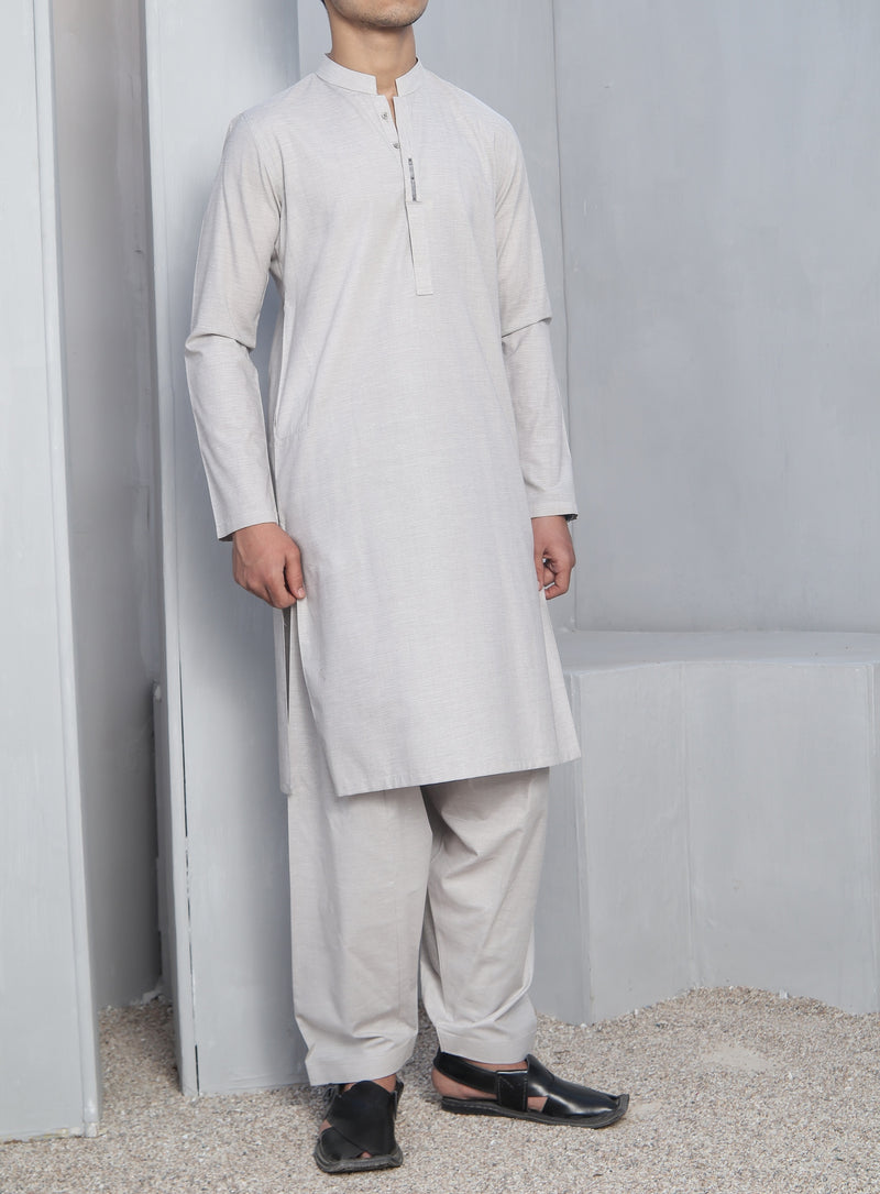 Ivory Qameez Shalwar for Teens BQ-42505