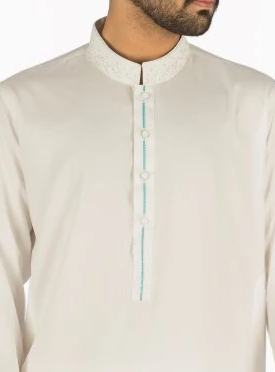 Off White Embroidered Shalwar Qameez RQ-16268