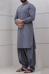 Slate Grey Shalwar Qameez for Men RQ-40320