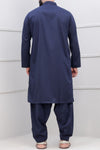 Navy Blue Shalwar Qameez for Men RQ-40309