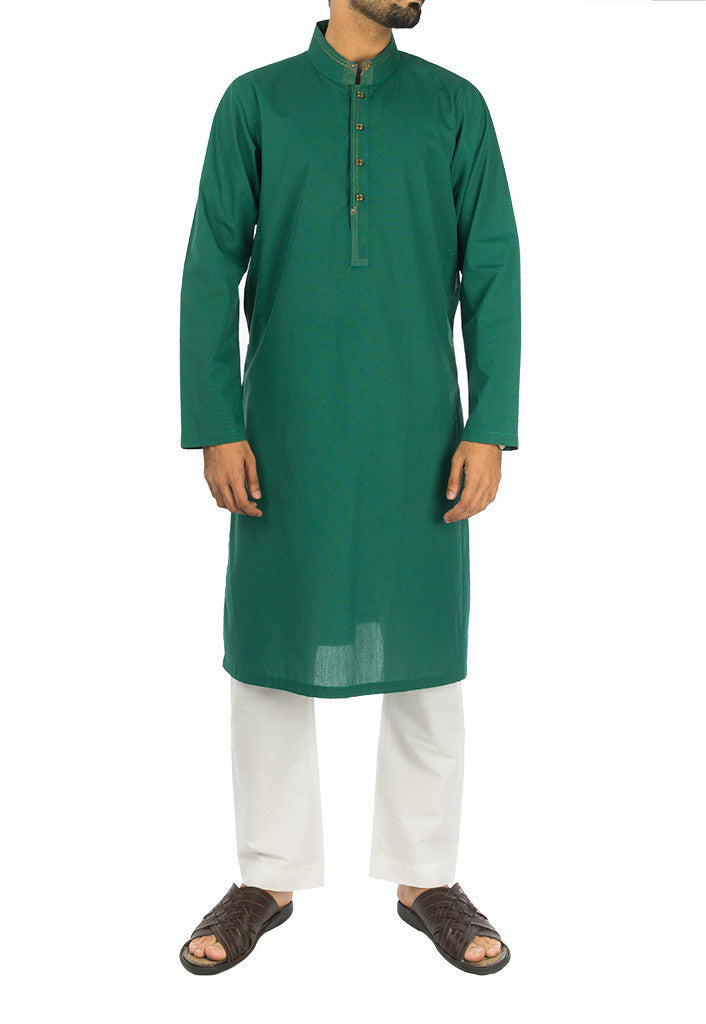 Image of Men Men Kurta Egyptian Green Kurta. RK-16275