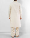 Cream colored embroidered Formal Shalwar Qameez Suit in Blended Fabric. Product Code RQ-14157