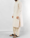 Cream colored embroidered Formal Shalwar Qameez Suit in Blended Fabric. Product Code RQ-14157