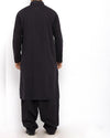Black Cotton  Shalwar Qameez Suit with Stylish embroidery Details Product Code RQ-15305