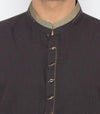 Blackish Green Shalwar Qameez For Men RQ-15340
