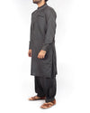 Charcoal Gery Shalwar Qameez suit in Blended fabric with designer details. Product Code RQ-16207