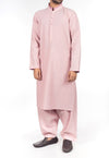 Image of Men Men Shalwar Qameez Rose chambrey Shalwar Qameez suit in Blended fabric with applique work. Product Code RQ-16220