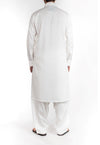 Off-white Shalwar Qameez suit in Cotton with sleek Embroidery. Product Code RQ-16224