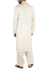 Off White Basic Suit in blended fabric. Product Code RQ-16263