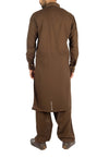 Dark Brown Designed Shalwar Qameez. Product Code RQ-16264
