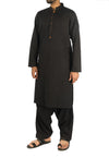 Image of Men Men Shalwar Qameez Black Shalwar Qameez suit. RQ-16280