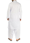 Basic White Cotton Suit. RQ-17107