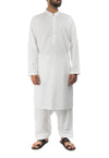 Image of Men Men Shalwar Qameez White Shalwar Qameez Suit. RQ-17128