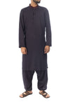 Image of Men Men Shalwar Qameez Indigo Blue Shalwar Qameez Suit. RQ-17133