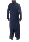 Midnight Blue Shalwar Qameez Suit. RQ-17153
