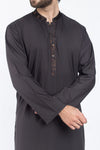 Blackish Grey Shalwar Qameez Suit. RQ-39410