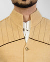 Cordoba 1 - Cream colored designer waist coat in suiting fabric Product Code: RWC-001