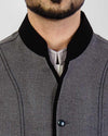 Elegance 1 - Grey Colored designer waist coat in suiting fabric Product Code: RWC-003