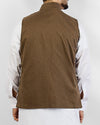 Prime - Camel colored designer waist coat in suiting fabric Product Code: RWC-004