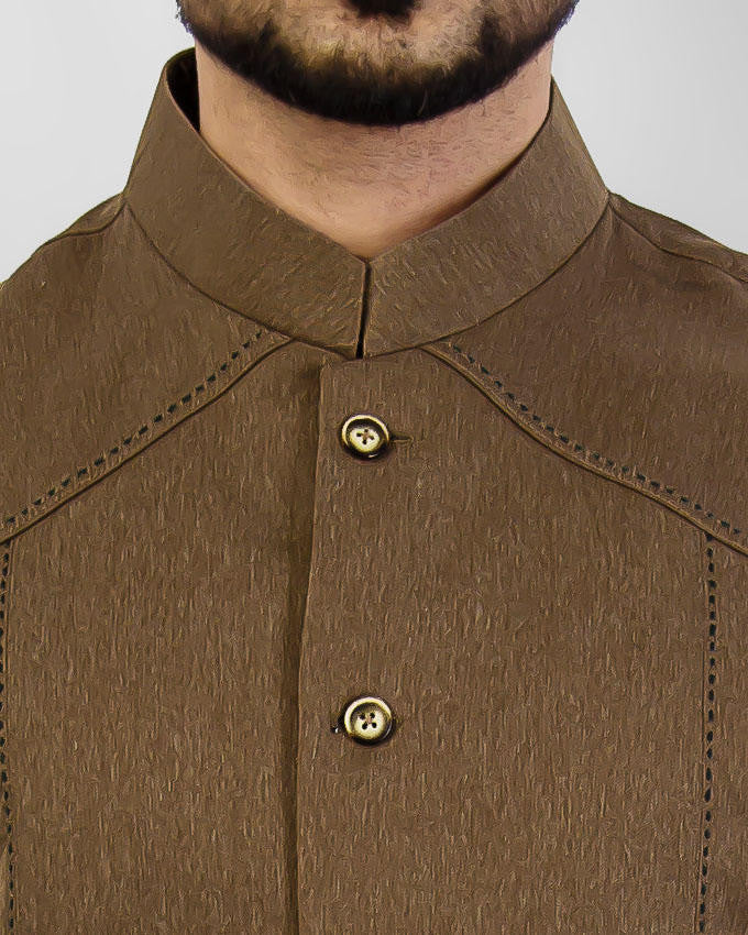 Prime - Camel colored designer waist coat in suiting fabric Product Code: RWC-004