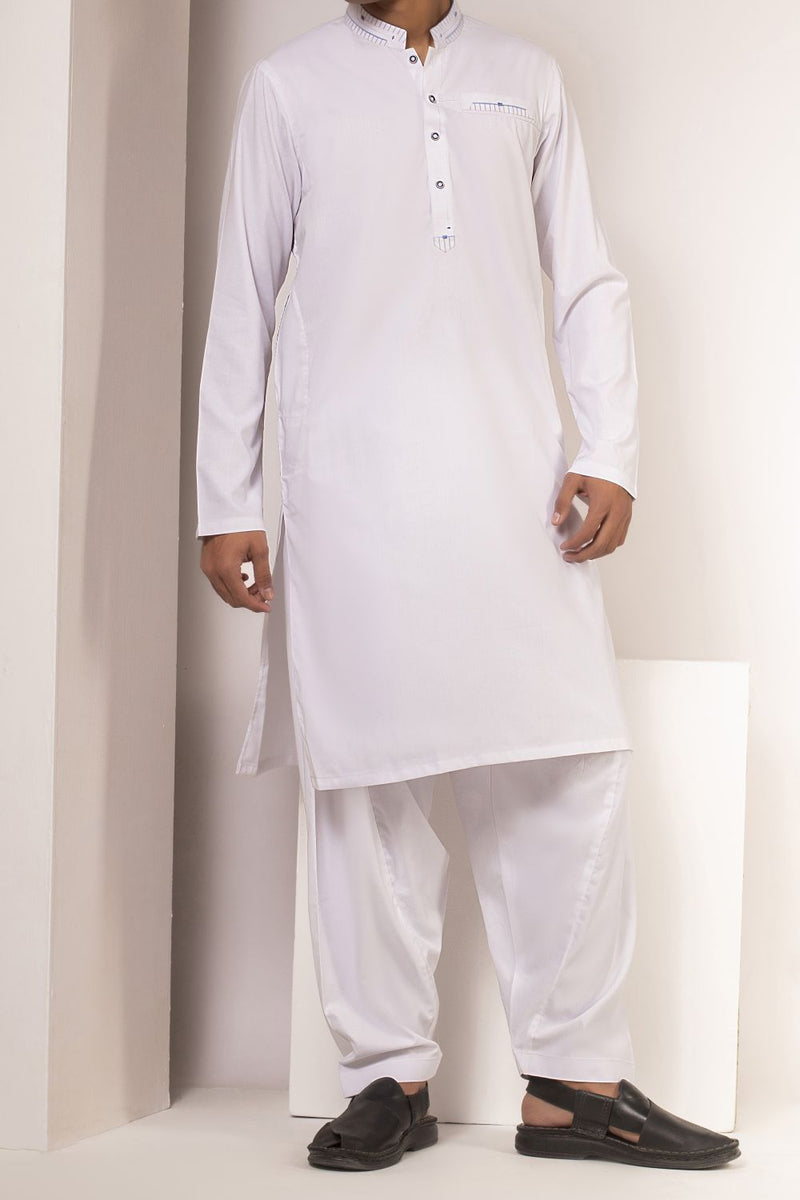 White Qameez Shalwar for Teens BQ-41510